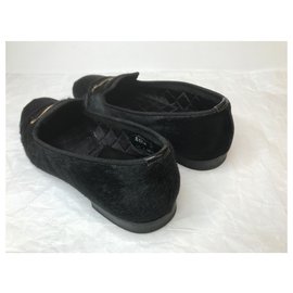 Church's-Pony Hair Loafers-Black