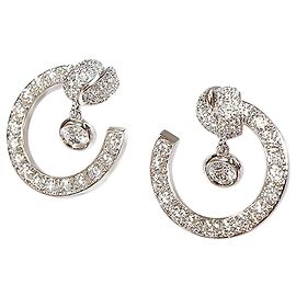 Piaget Silver Diamond Miss Protocole Pendientes Plata