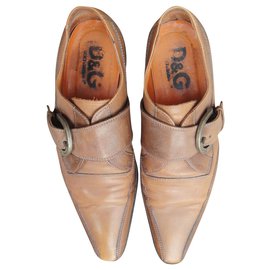 Dolce & Gabbana-scarpe con fibbie Dolce & Gabbana p 41,5-Caramello