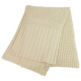 UGG Cream Knit Woolen Sehr lange warme Winterschal Wrap Cache Col. Roh