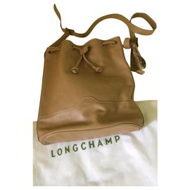 Longchamp-Sac seau-Beige