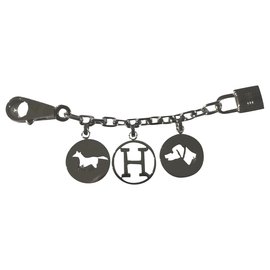 Hermès Charm per borsa Hermes Palladium Breloque Argento