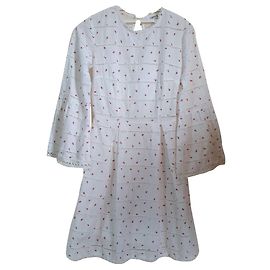 Autre Marque Edited Kleid aus weißer Baumwolle Größe 36 Weiß