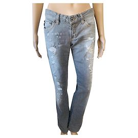 Just Cavalli Jeans Grau Baumwolle Größe 29 Grau