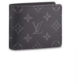 Louis Vuitton-Carteira esbelta novo LV-Cinza