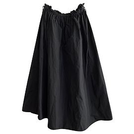 Kenzo Black nylon flared skirt Black