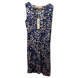 Clements Ribeiro Blue Satin Dress Blue Light blue Dark blue