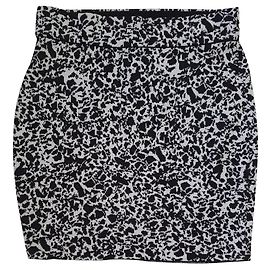Gonna Samsoe & Samsoe Nera Bianca Poliestere XS Nero Bianco