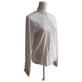 Calvin Klein-Camisa de vestir de algodón Popelin-Blanco