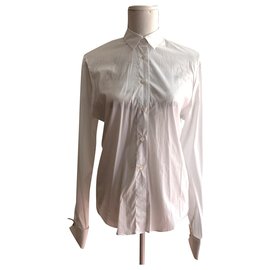 Calvin Klein-Popelin cotton dressy shirt-White