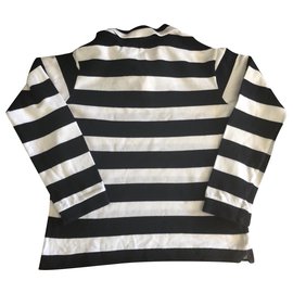 Lacoste-Tops Tees-White,Navy blue