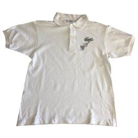 Lacoste-Tops Tees-White