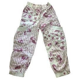 Dior Pantalones, polainas Rosa Blanco