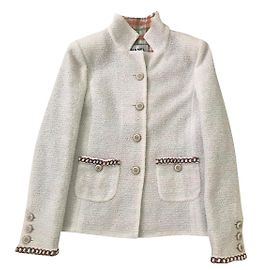 Chanel 2020 Jacke 38 Weiß