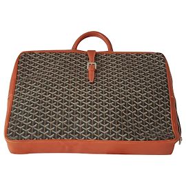 Borsa da viaggio Goyard Voltaire Pelle Caramello Caramello