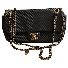 Chanel-Timeless chevron bag-Black