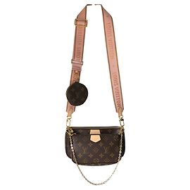 Louis Vuitton bolsa de ombro com vários bolsos Rosa
