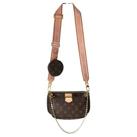 Louis Vuitton-Louis Vuitton multi-pocket shoulder bag-Pink