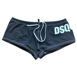 Dsquared2-Dsquared new black swim trunks-Black