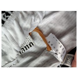 John Galliano-John Galliano, Neuf John Galliano Newspaper SLIP. Underwear T/2-Blanc