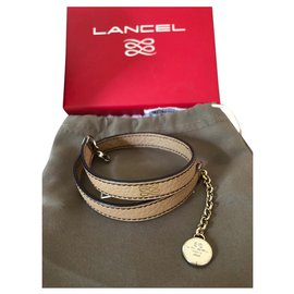 Lancel Pulseiras Bege