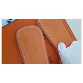 Hermès-ORAN CUIR VERNIS-Orange