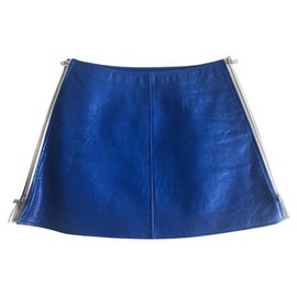 Courreges-Minifalda icónica de Courrèges-Azul