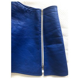 Courreges-Iconique Mini Jupe Courrèges-Bleu