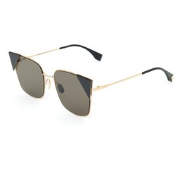 Fendi-FF 0191/ S 0002M BLACK OURO-Preto,Dourado