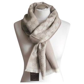 sciarpa gucci ggweb beige nuova Beige