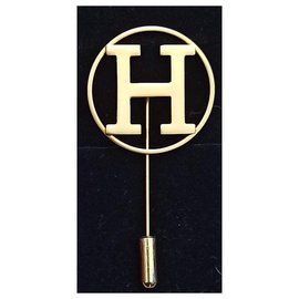Hermès-Pin H-Dorado