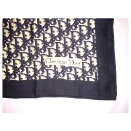 Christian Dior-CHRISTIAN DIOR Oblique logo scarf-Other