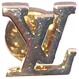 Louis Vuitton-LOUIS VUITTON MONOGRAM jacket pin-Golden
