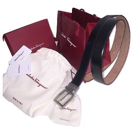 Salvatore Ferragamo Ledergürtel Schwarz