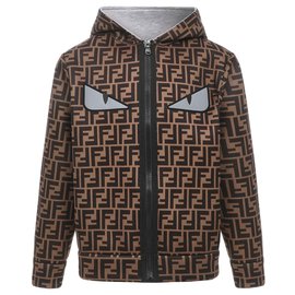 Fendi-Sweat à capuche Fendi nouveau-Marron