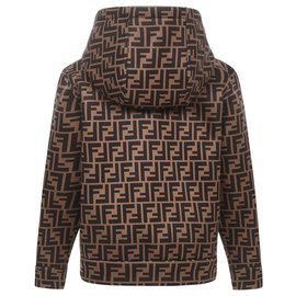 Fendi-Sweat à capuche Fendi nouveau-Marron