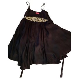Manoush-Black bejewelled dress-Black