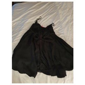 Manoush-Vestido negro con cuentas-Negro