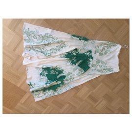 Roberto Cavalli-Skirts-White,Green