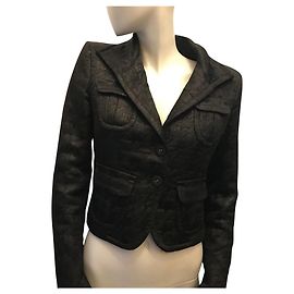 Pinko Chaqueta de pie de gallo Negro