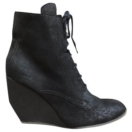 bottines compensées Joseph p 40 Noir