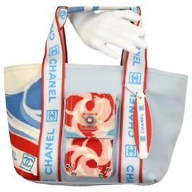 CHANEL Surf Sport Tote Blau Fuschia
