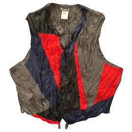 Issey Miyake Vintage zerknitterte Weste Mehrfarben