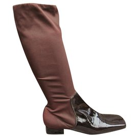 Dolce & Gabbana-Dolce & Gtabbana p boots 39-Dark brown