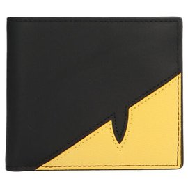Fendi-Fendi leather wallet-Black