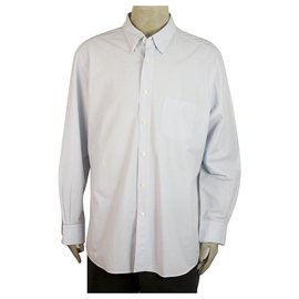 Ermenegildo Zegna-Ermenegildo Zegna Classic Light Blue Shirt Long Sleeve Cotton Mens XXL-Light blue