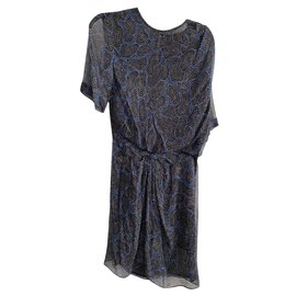Isabel Marant Etoile-Dresses-Black,Blue