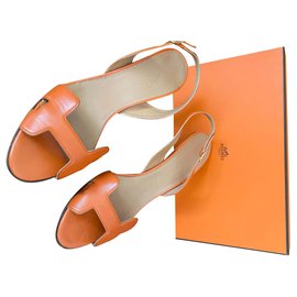 Hermès-Hermès - Sandali da notte-Arancione