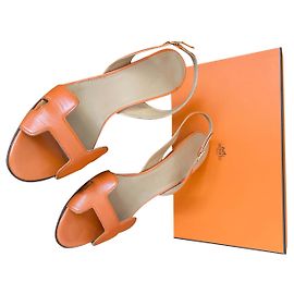 Hermès - Sandales Night Orange