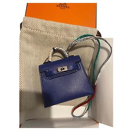 Hermès Kelly charm Blue